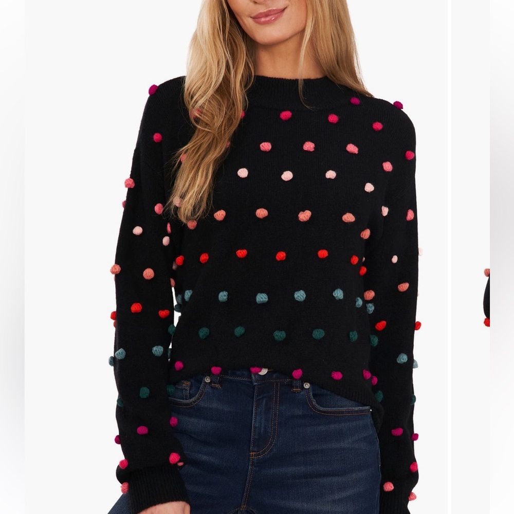 New Cece Rainbow Dot Sweater